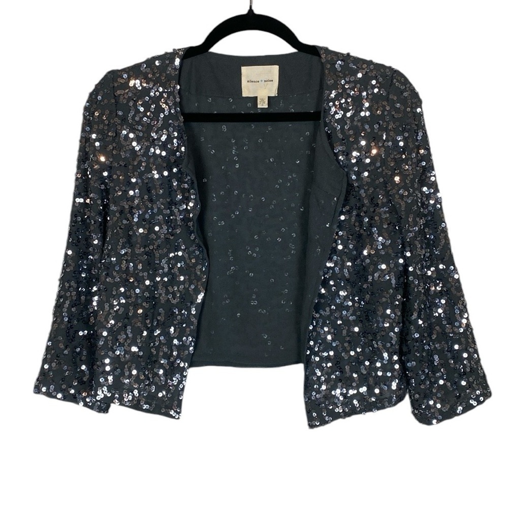 Urban Outfitters sequin crop jacket